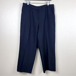 Annex Pants Linen Rayon Zipper Black Size 14